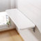 WODFARR Wandtisch, klappbar, Esstische aus MDF-Holz, Computertisch für Küche, Wohnzimmer, kleiner, schwimmender Schreibtisch, platzsparend (80 x 50 x 1,6 cm, weiß)