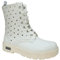 Anfibio Traforato Donna Cult Young White T-170 Anfibi Stivali Alti Bianchi Traforati Battistrada Dentellato Altezza 3.5 Cm (Bianco, Sistema Taglie Calzature EU, Adulto, Donna, Numero, Media, 35)
