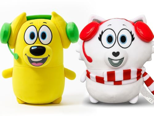 Kouipoie Tyler and Snowi Plüschtiere,Superweiche Kuscheltiere für Kinder,Tyler & Snowi Plush Set, Weihnachten & Geburtstag,Niedliche Deko & Spielzeug. (2PCS)