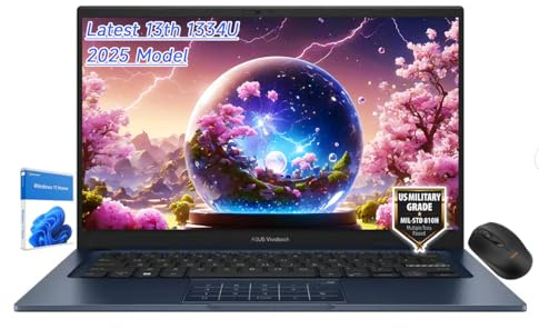 ASUS Vivobook 14 X1404VA-I512256 - Computer portatile Full HD da 14, Intel Core i5-1334U 1,3 GHz, 12 GB di RAM, SSD da 256 GB, Windows 11 Home, blu silenzioso