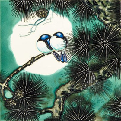 Benaya Ceramic Tile Love Birds 8 x 8