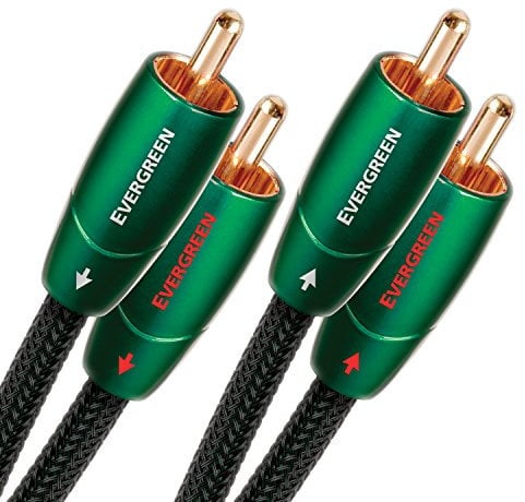 audioquest Evergreen 12 m RCA Audio Cable 2 x RCA Black - Audio Cable (2 x RCA 2 x RCA Copper, 12 m, Black)