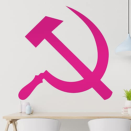 Hammer und Sichel Wandtattoo in 6 Größen - Wandaufkleber Wall Sticker - Dekoration, Küche, Wohnzimmer, Schlafzimmer, Badezimmer