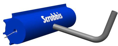 SCRUBBIS Boat Hull Cleaning Brush Kit – Telescopic Handle with Cleaning Head for Hull Scraping – Eco-Friendly and Safe Alternative – Includes Extension and Bent Pipe