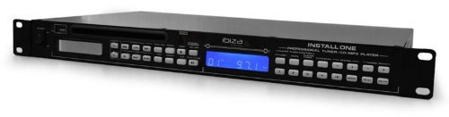 Ibiza Controller mixer dj con lettore cd mp3 (usb MP3, radio AM/FM, adatto a montaggio rack 48 cm)