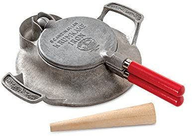 Nordic Ware 01540 Krumkake Hierro, Aluminio, Plata