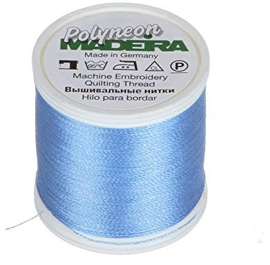 Madeira 9845 – – 1628 2-lagig Polyneon Polyester Stickgarn, 40 wt/135D 440 YD, Oxford Blau