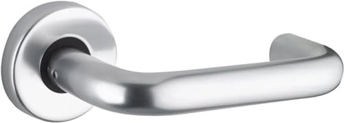 ZCA030SA 19mm Lever On Round Rose Aluminium SAA From The Door Handle Store