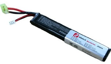 AboutBatteries Batterie Type Airsoft CS-LP110C17MT, 7.4V, 1100mAh, Li-Pol