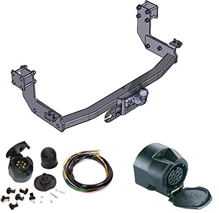 AHK Anhängerkupplung mit Elektrosatz 13 polig für Mercedes Sprinter / VW LT 28-35 1995-2006 Anhängevorrichtung Hängevorrichtung - starr, mit angeschraubtem Kugelkopf