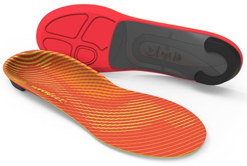 Superfeet Run Insoles, UK 2-3.5 | Trim-To-Fit Foam and Carbon fibre Shoe Inserts, High Arch Support, Professional Grade