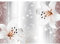 Runa Art Fototapete Blumen Lilien 3d 352 x 250 cm Vlies Tapeten XXL Moderne Wandtapete Wohnzimmer Schlafzimmer Rosa Grau 9313011b