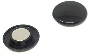 High Power Black Planning Office Magnet for Fridge, Whiteboard, Noticeboard, Filing Cabinet - 40mm dia x 11mm high - Pack of 120