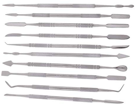 Tubayia 10 Stück Edelstahl Wachs Schnitzset Carving Messer Werkzeug für DIY Handwerk