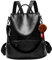 shepretty Damen Rucksack Anti Diebstahl Umhängetasche Multifunktions Schultaschen,6766Schwarz.