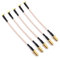 DollaTek 5PCS Conector de Antena de Cable Flexible RG316 de 4 Pulgadas SMA Macho a MMCX Adaptador de Cable coaxial de Baja pérdida Macho en ángulo Recto - SMA Agujero Interno Espiral Externo