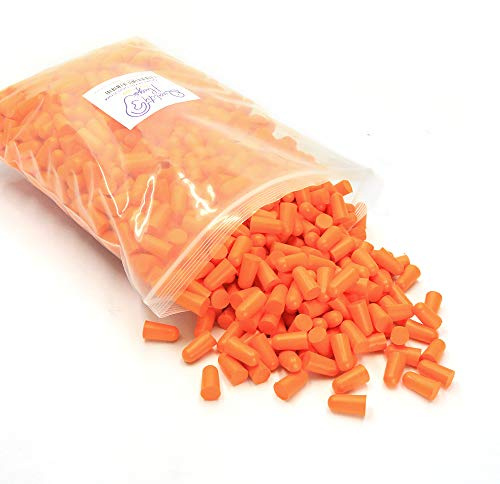 Quality Foam Ear Plugs 500 Paar - 32dB Einweg Soft Noise Cancelling Sound Blocking Soft Ear Plugs Dispenser Refill Orange