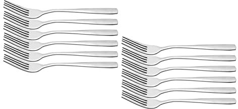 Otto Koning - Hannover - Tenedores de Mesa. Juego de 12 piezas fabricadas en Acero Inoxidable, Acabado Pulido Brillante. Ideal para uso diario. Diseño de líneas sencillas.