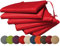 chilly pilley Gartenkissen Stuhlkissen Set Gartenstühle Stuhlauflage Sitzkissen Sitzpolster Auflage Gartensitzkissen Garten Kissen (Set: 6 Kissen, Rot)