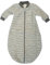 Lilano, Schlafstrampler Schlafsack Mit Arm, 100% Wollfrottee Flausch (kbT) (86-92, Hellgrau Geringelt)