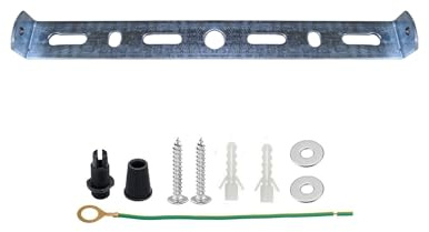 LEDSone Deckenhalterung zur Deckenleuchtenbefestigung, Deckenbaldachin-Montagevorrichtung, Metallplatte mit Zubehör