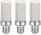 E27 Maiskolben LED Glühbirne 20W, AC175-265V, 2200lm Warmweiß 3000K, Nicht Dimmbar, Entspricht 200W Glühlampe, E27 LED Mais Birnen für Wandlampe, Stehlampe, Kronleuchter, 3 Stück