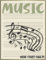 Blank Music Sheets Notebook: Manuscript Paper for Music Songwriting And Practicing, 6 Wide Staves Per Page, Melodic Caligraphy Cover