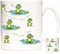 Taza de regalo de rana. con un Ribbit Ribbit Here. Imágenes de rana en taza de café/taza de té de 11 onzas. Regalo para fanáticos de la rana