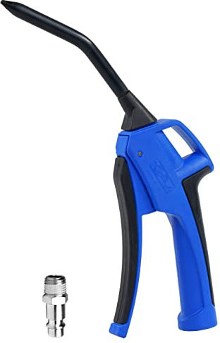 GAV Pistola de Aire Comprimido - Soplador de Aire para Accesorios Compresores de Aire - Pistola de Soplado Profesional 5000 Series - 5005 - Boquilla de Goma (Antiarañazos)