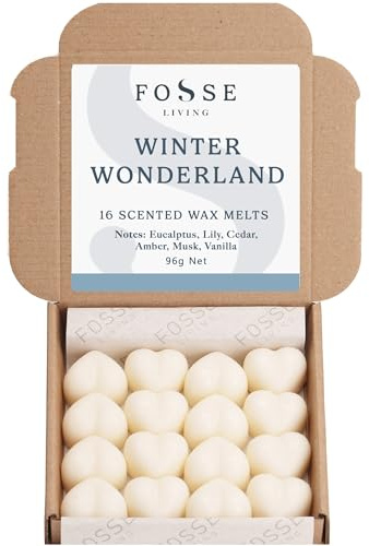 Winter Wonderland Soy Wax Melts 16 Pack | Crisp, Festive & Magical | Natural, Vegan & Plastic Free | Up to 96 Hrs Scent | Pet Safe | Handmade in UK – Fosse Living