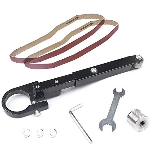 KOLEV Air Belt Sander Attachment Sander Sanding Belt Adapter Pipe Belt Sander Modified Sand Belt Machine Electric Belt Grinder