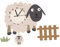 Zerodeko Swinging Sheep Cartoon Wanduhr Kreative Geräuschlose Wanduhr Für Kinderzimmer Wohnzimmer Und Büro Niedliches Schaf Design Einfache Reinigung Ultra-leise Präzise Zeitmessung