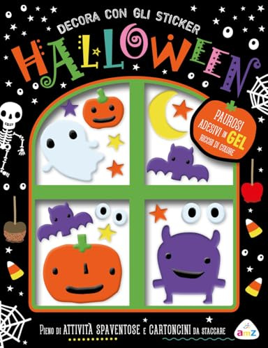 Decora con gli sticker. Halloween. Ediz. a colori. Con adesivi in gell (Sticker e coloring)