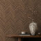 K&L Wall Art Holzoptik Tapete Fischgrätenmuster Braune Vliestapete Holz Boho Holztapete