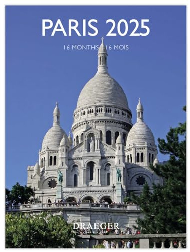 Kleiner Wandkalender 14 x 18 cm 2025 – September 2024 bis Dezember 2025 – Paris