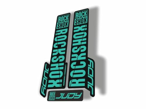 Adesivo di ricambio per forcella compatibile con Rock Shox Judy serie 2018 Dolphin (lucido)