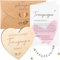 Neer Trauzeugin Geschenk Enthalten Trauzeugin Armband mit Alphabet Herzförmiges Holzschild Definition Karte und Umschläge Möchtest du Meine Werden Geschenk für Freundin Frau