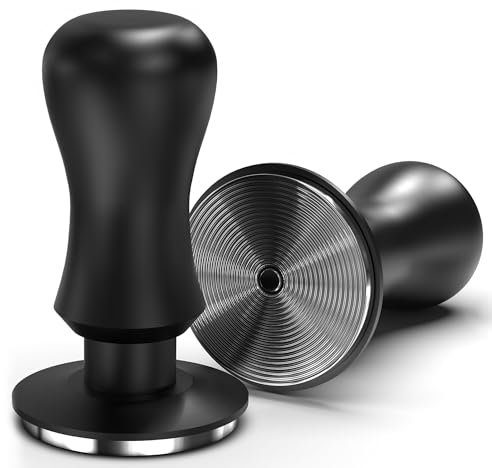KYONANO 53.3mm Espresso Coffee Tamper, 30lb Spring-Loaded Calibrated Tamper w/ 304 Stainless Steel, Anodized Aluminum Handle Barista Tamper Compatible w/Over 53mm Breville Portafilter (HS-THKFC-533)