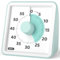 LIORQUE Minuteur Visuel Timer Enfant, 60 Minutes Chronometre Enfant et Compte à Rebours pour Enfant et Adulte, Silencieux Outil de Gestion du Temps pour Cuisine, Salle de Classe, Réunion(Vert Menthe)