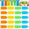 20 Pcs Cable Labels(1.75in*0.78in) Multi-Color Cable Cord Labels Write On Cord Labels, Cable Labels Tag, Cable Markers, Plug Labels for Cable Management, Identification, Organization