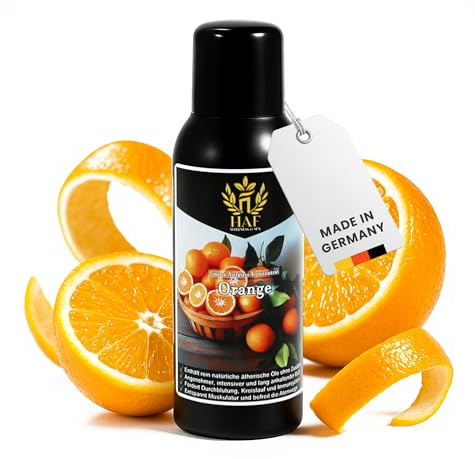 HAF Saunaaufguss Orange 250 ml - Sauna Aufgussmittel mit natürlichen ätherischen Ölen - Saunaduft ohne künstliche Zusätze - Saunaöl als Konzentrat für intensiven & langhaltenden Duft