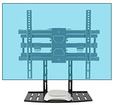 DRFGNF Support Mural pour téléviseur pivotant, inclinable et Extensible, Support Mural pour téléviseur avec Plateau pour boîtier de câbles, pour la Plupart des téléviseurs Plats et incurvés de 32 à