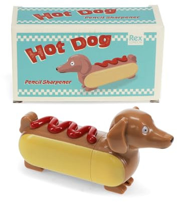 Anspitzer Hot Dog Bleistiftanspitzer Sausage Dog Dackel ca. 11,7 x 4,2 x 6,2 cm