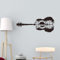 ANATTASOUL Gitarre Sonnenuntergang Wandtattoo, Wandaufkleber Wandsticker Wanddeko Selbstklebend für Wohnzimmer, Schlafzimmer, Flur, Badezimmer, Küche, Wanddeko