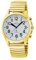 Master Time Funk Quarz Sprechende Damen Uhr Analog mit Edelstahl Armband MTLA-10943-12Z