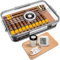 Zigarren Humidor Acryl Zigarrenetui mit Hygrometer und Befeuchtungsglas, Zedernregal, Zigarrenschneider, Zigarrenaufbewahrungsbox für Zuhause/Büro (Small)
