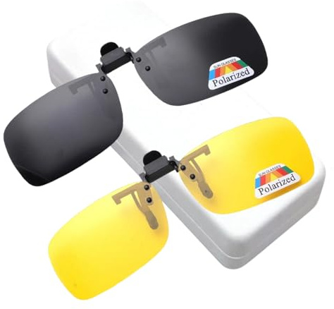 Skyzone 2025 Sonnenbrille, polarisiert, UV400-Schutz, Outdoor-Essentials + 180° Flip-Up-Design, Nachtfahrbrille, High-Definition-Sicht von entgegenkommenden Scheinwerfern, für Männer und Frauen, 1 x