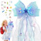 TZEKING Schultütenschleife Meerjungfrau,60×20cm Zuckertüten Schultütenschleife,Schultüte Schleife Zuckertütenschleife Deko,Schultütenschleife Schultüte für Mädchen Junge,Schulanfang Einschulung Deko