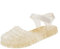 POIUIYQA Sandali da donna in gomma,Sandali unisex in plastica trasparenti,Scarpe da spiaggia classici con fibbia trasparenti,Stivali di gomma in plastica cristallo