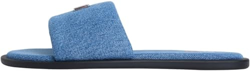 Tommy Jeans Damen Tjw Padded Denim Casual Slide En0en03020Flache Sandalen